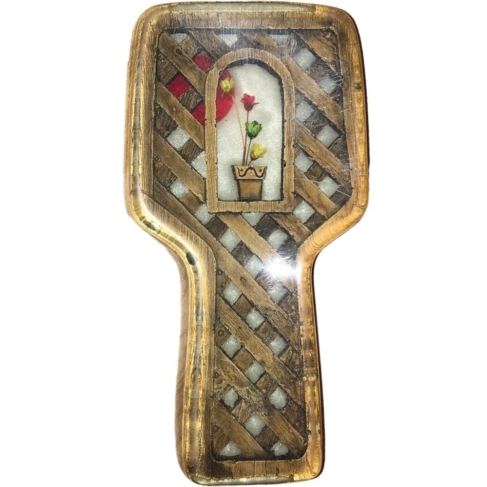 Vintage 1970s Acrylic Lucite Spoon Rest